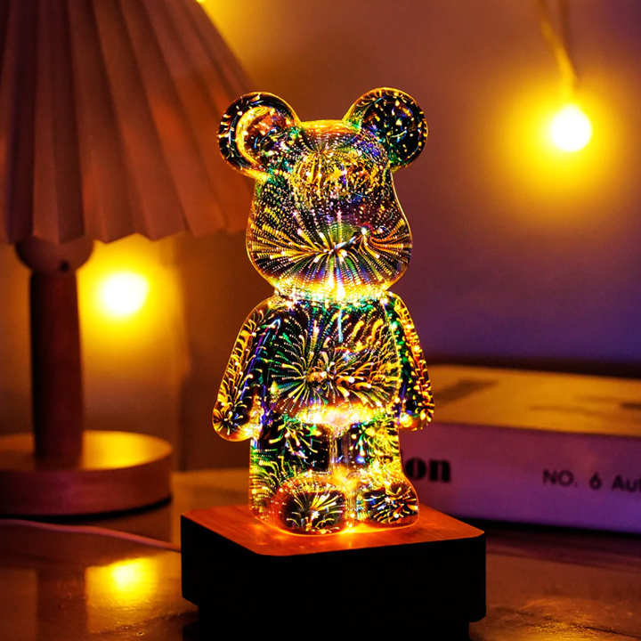 Teddy Bear Firework Lamp
