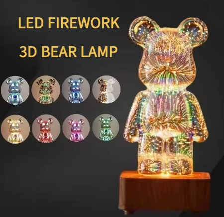 Teddy Bear Firework Lamp