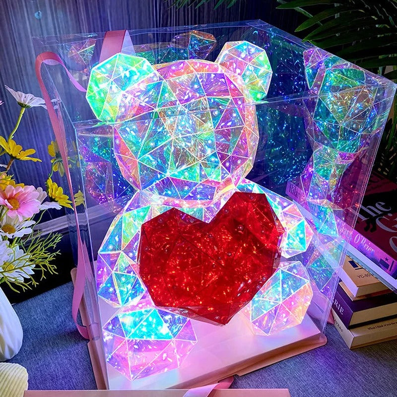 Luxaro Crystal Heart Bear