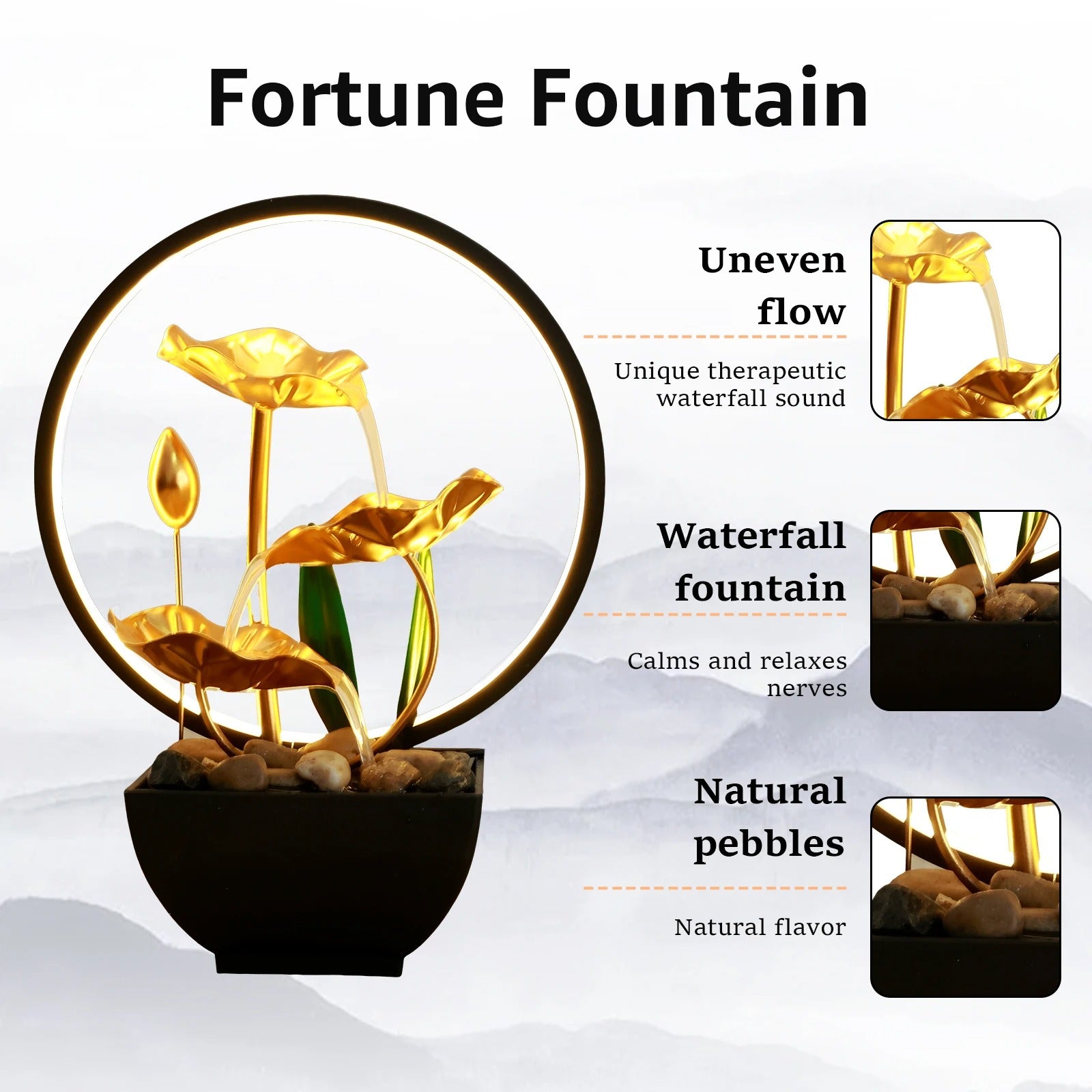 Luxaro Lotus Fountain